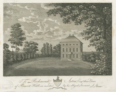 Bescot Hall: gravura, sd [final do século 19] de Stebbing Shaw