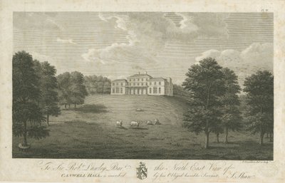 Canwell Hall: gravura, 1797 de Stebbing Shaw