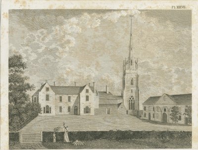 Igreja Clifton Campville: gravura, sd [c 1790] de Stebbing Shaw