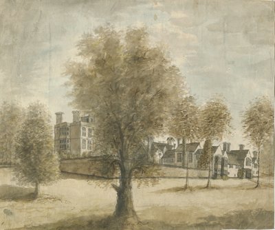 Drayton Bassett - "Drayton Manor": pintura em aquarela, nd [1789-1793] de Stebbing Shaw