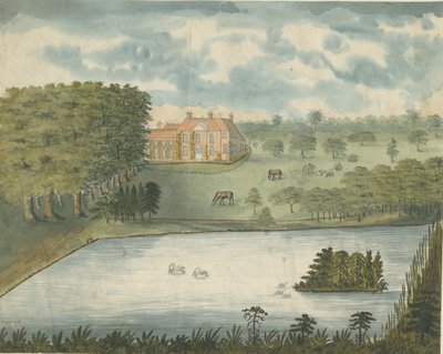 Freeford Hall: pintura a aquarela, nd [1762-1802] de Stebbing Shaw