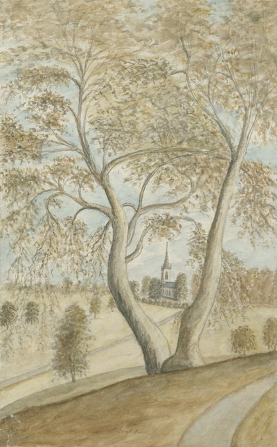 Capela do Grande Barr: pintura em aquarela, nd [1762-1802] de Stebbing Shaw