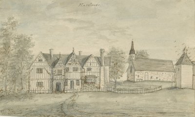 Capela Haselour: pintura em aquarela, nd [1797] de Stebbing Shaw