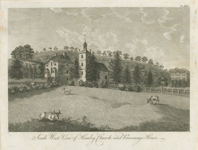 Himley Church and Parsonage: engraving, nd [1762-1798] (impressão) de Stebbing Shaw