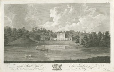 Himley Hall: gravura, nd [1762-1798] de Stebbing Shaw