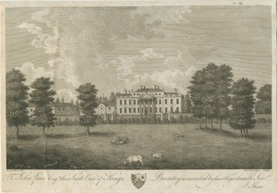 Kings Bromley Hall: gravura, [17] 96 (impressão) de Stebbing Shaw