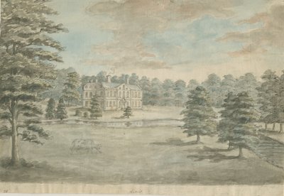Lysways Hall: pintura em aquarela, nd [1762-1802] de Stebbing Shaw