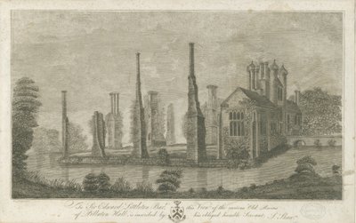 Pillaton Hall: gravura de Stebbing Shaw