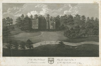 Prestwood Hall: gravura, nd [1762-1802] de Stebbing Shaw