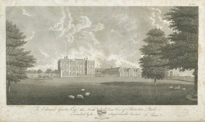 Shenstone Park - Hall: engraving, sd [final do séc. 18] (impressão) de Stebbing Shaw