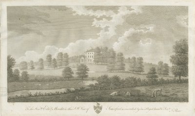 Somerford Hall: gravura, nd [1762-1802] (impressão) de Stebbing Shaw