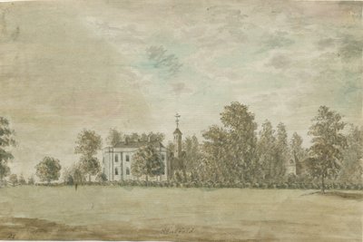 Statfold Hall: pintura em aquarela, nd [1762-1802] de Stebbing Shaw