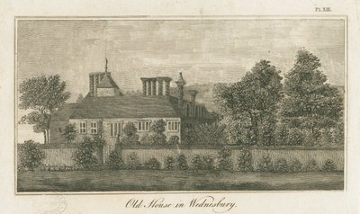 Wednesbury - Old House: engraving, nd [1762-1802] (imprimir) de Stebbing Shaw