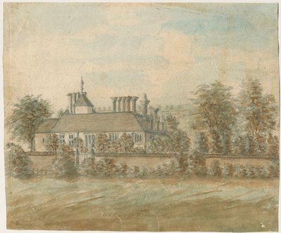 Wednesbury - Casa Antiga: pintura a aquarela, nd [1762-1798] de Stebbing Shaw