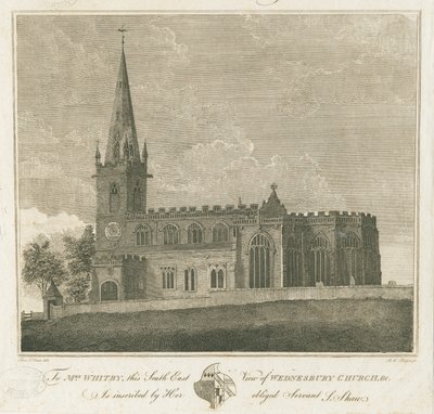 Igreja de Wednesdaybury: gravura, nd [1762-1802] de Stebbing Shaw