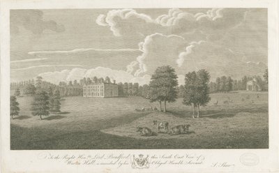 Weston-under-Lizard - Hall: engraving, nd [1762-1802] (imprimir) de Stebbing Shaw