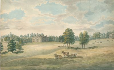 Weston-under-Lizard - Hall: pintura em aquarela, nd [1762-1802] de Stebbing Shaw