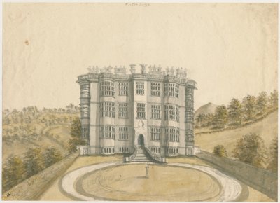 Wootton Lodge: pintura em aquarela, nd [1794] de Stebbing Shaw