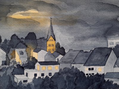 Má Honnef à noite de Steegs Art Karin