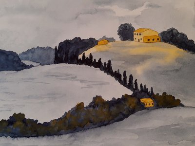Toscana em duas cores de Steegs Art Karin