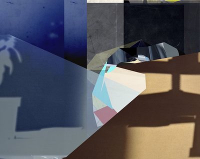 Sombras geométricas azuis de Stefan Fransson