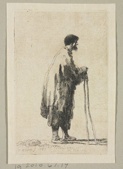 Mendigo de perfil à direita de Stefan Juliusz Norblin de la Gourdaine