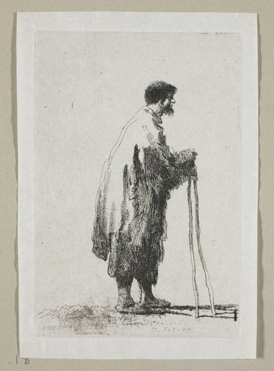 Mendigo de perfil à direita de Stefan Juliusz Norblin de la Gourdaine