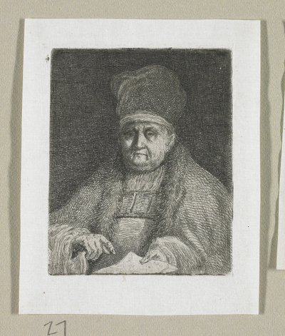 Retrato de Meio Comprimento de um Dignitário Eclesiástico de Stefan Juliusz Norblin de la Gourdaine