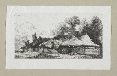 Paisagem com fazendas polacas de Stefan Juliusz Norblin de la Gourdaine