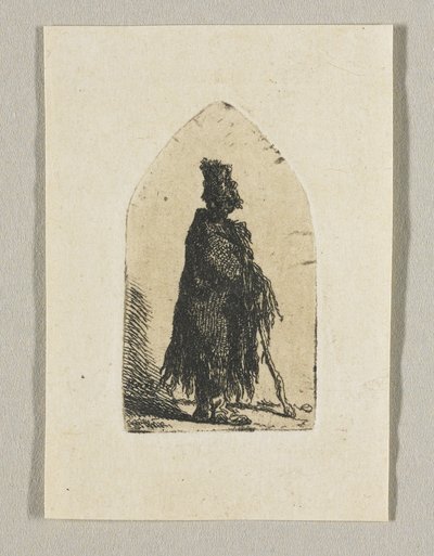 Sheperd com um bastão de Stefan Juliusz Norblin de la Gourdaine