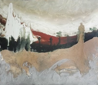 Dramática montanha vermelha do deserto de Stefano Mazzolini