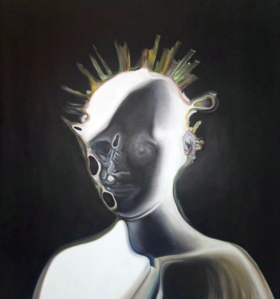 Retrato abstrato surrealista de Stefano Mazzolini