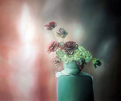 Natureza-morta floral surrealista de Stefano Mazzolini