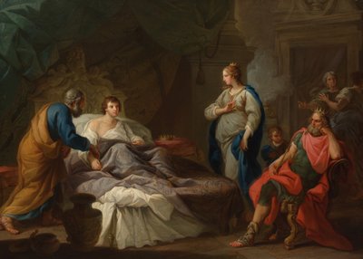 Antíoco Anseio por Stratonice, c. 1740. de Stefano Pozzi