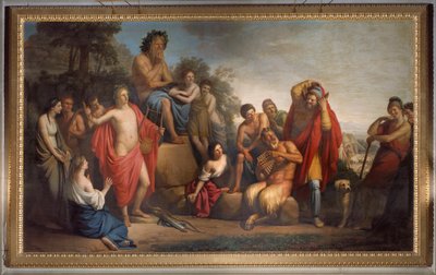 Divindades mitológicas. Fresco de Stefano Tofanelli