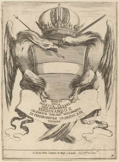 Armas com Dedicação ao Grão-Duque Fernando II de Stefano della Bella