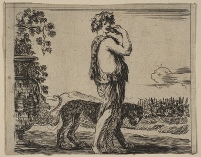 Baco, de Game of Mythology Jogo de Mitologia, 1644. de Stefano della Bella