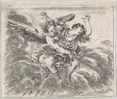 Boreas e Orithyia, de Game of Mythology Jeu de la Mythologie, 1644. de Stefano della Bella
