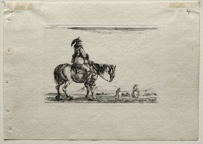 Caprichos: Cavalier montado. de Stefano della Bella