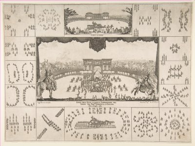Carrossel em Florença para o casamento do grão-duque Ferdinand II, 1637. de Stefano della Bella