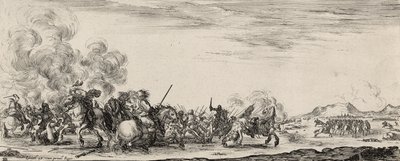 Choc de Cavalrie (gravura sobre papel) de Stefano della Bella