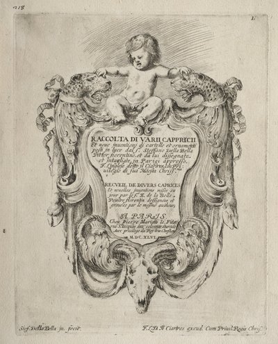 Coleção de Vários Caprichos e Novos Desenhos de Cartuchos e Ornamentos de Stefano della Bella