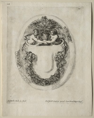 Coleção de Vários Caprichos e Novos Desenhos de Cartuchos e Ornamentos: Nº 10 de Stefano della Bella