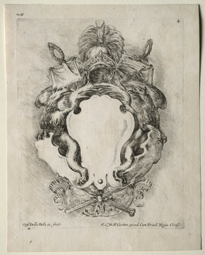 Coleção de Vários Caprichos e Novos Desenhos de Cartuchos e Ornamentos: No. 4 de Stefano della Bella