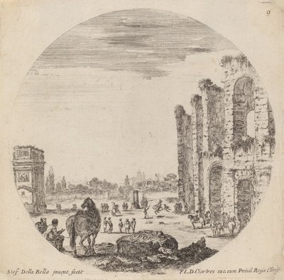 paisagem de Stefano della Bella