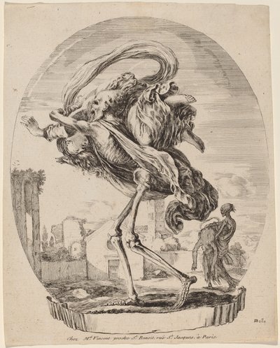 Morte carregando uma mulher de Stefano della Bella