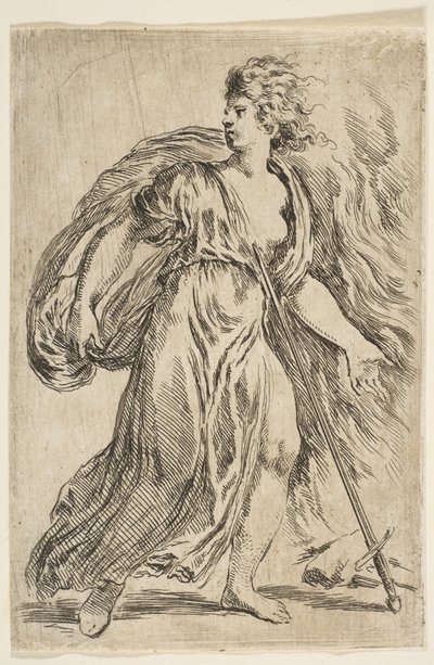 Dido Killing A própria, ca. 1660 de Stefano della Bella