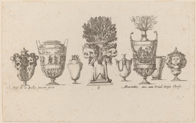 Vasos Fantásticos, provavelmente 1646. de Stefano della Bella