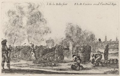 Disparando os canhões de Stefano della Bella