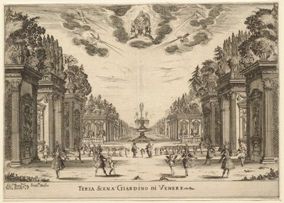 Jardim de Vénus, 3.ª cena: O casamento dos deuses de Stefano della Bella